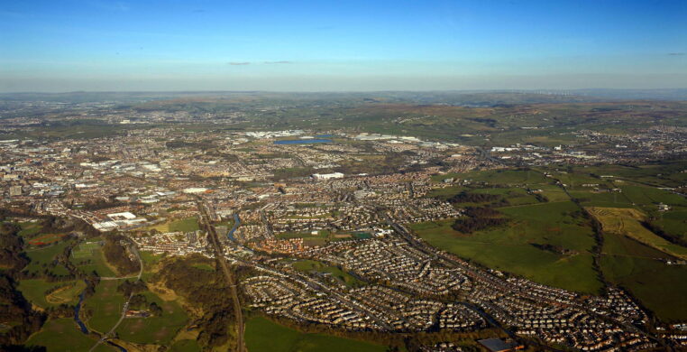Blackburn Lancs aerial photograph aerial photograph of Blackburn Lancs